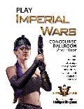 imperial wars game flyer authored by larry dunlap grahic design