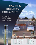 Lighted Security Bollard brochure authored by larry dunlap graphic design