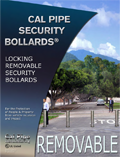 Removable Security Bollard brochure authored by larry dunlap graphic design