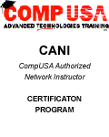 CompUSA Network Certification training program authored by larry Dunlap national high end training manager