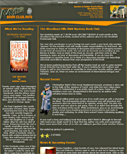 mysterybookclub website designed developed maintained by larry dunlap web design